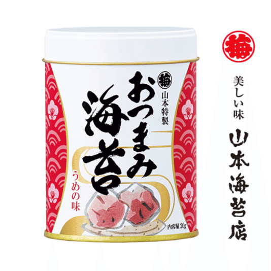 YAMAMOTO NORITEN Plum Flavor Seaweed 30 pcs 1 can