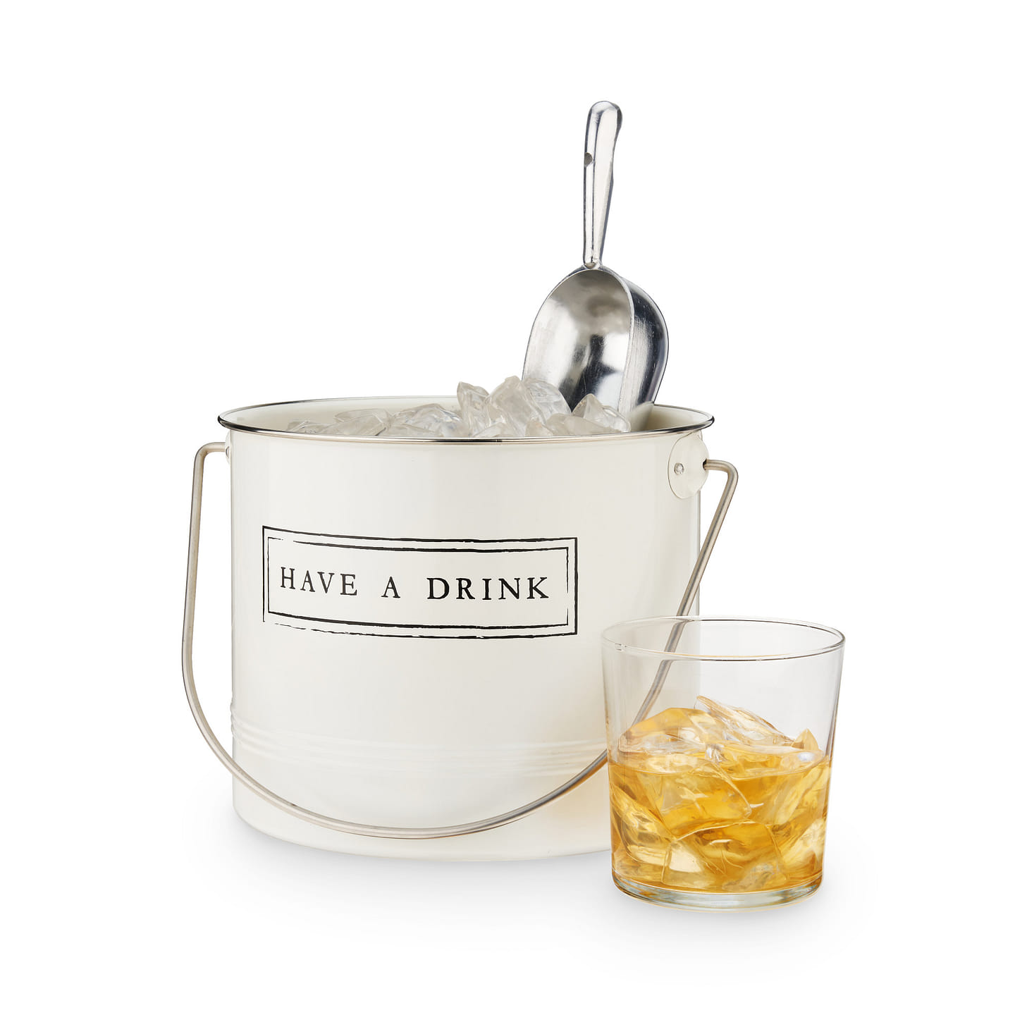 Have A Drink Ice Bucket and Scoop by Twine® 2 each
