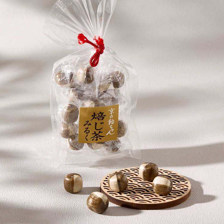 Kinchaku Hojicha Milk Candy