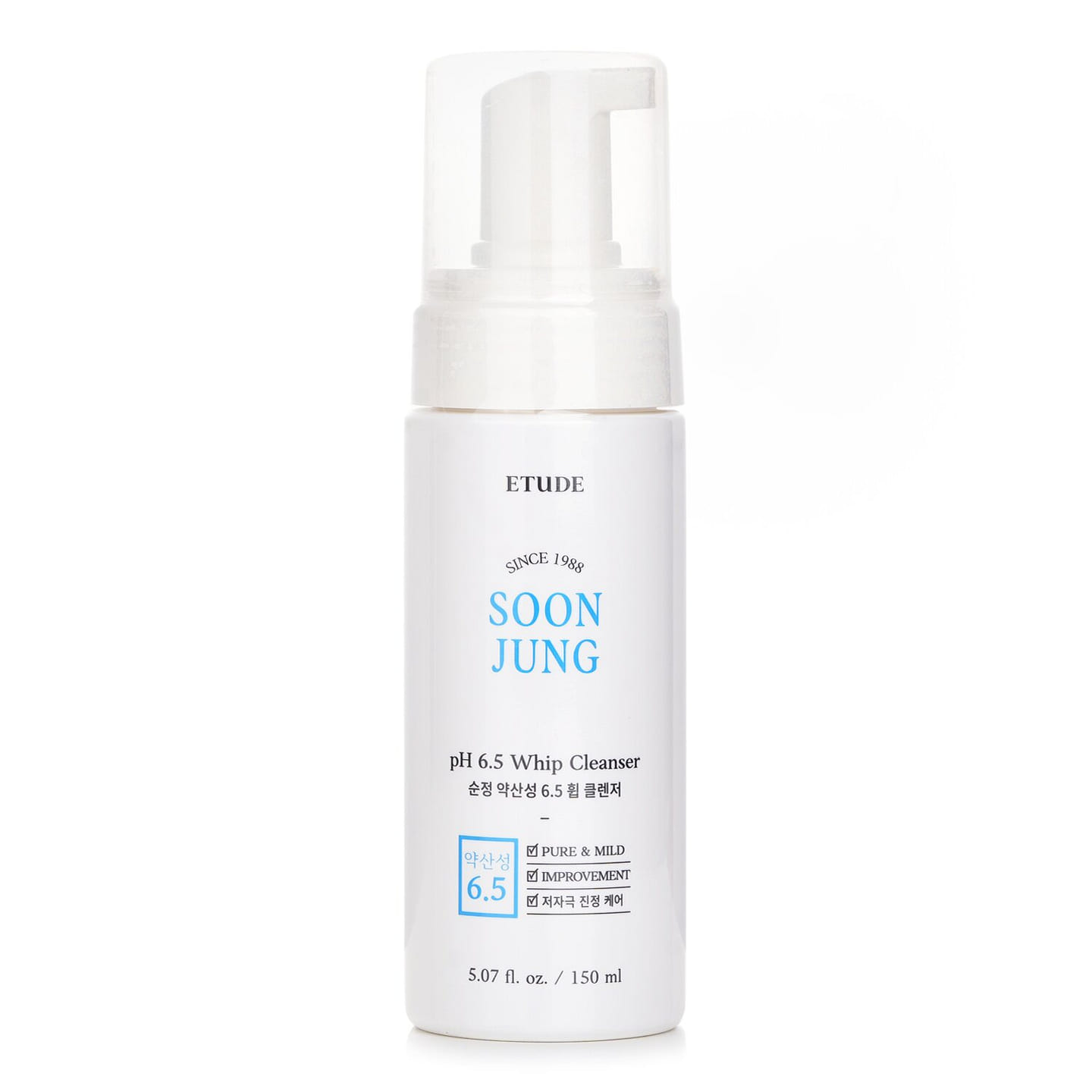 Etude House Soon Jung pH . Whip Cleanser 150 ml