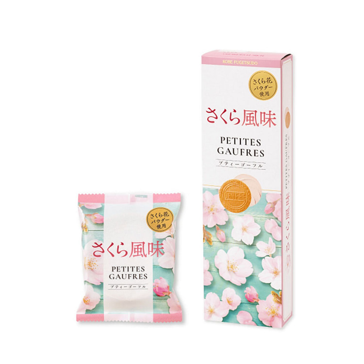 神户风月堂 迷你法兰酥薄饼 樱花风味 12枚 1 份