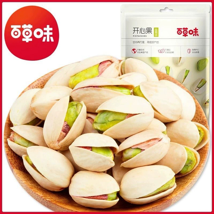 百草味开心果原色无坚果炒货零食*1袋