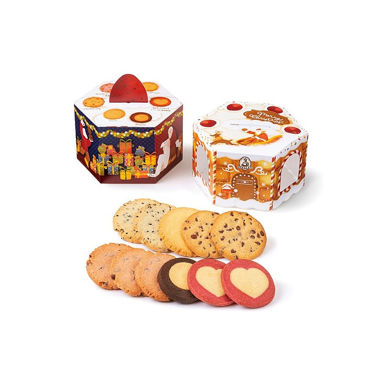 Bánh Cookies Dì Stella Hộp Ngọt Giáng Sinh Kẹo Tây 11 Miếng