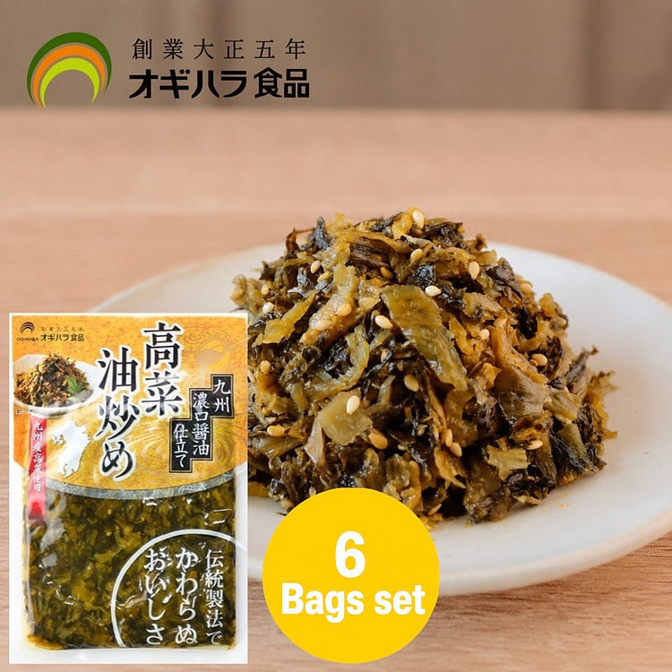 Ogihara Sesame Oil Stir-Fried Takana 100g x6Bags 1 each