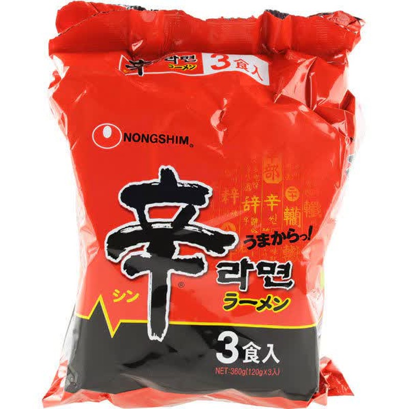 Get Nongshim Shin Ramen 3-Pack (120g*3) Delivered | Weee! Asian Market