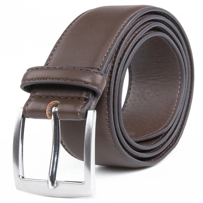 Men’s Dress Belt Black Leather Belts BROWN 40/42 1 count