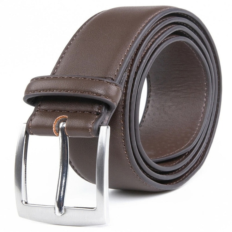 Men's Dress Belt Black Leather Belts BROWN 40/42 1 count