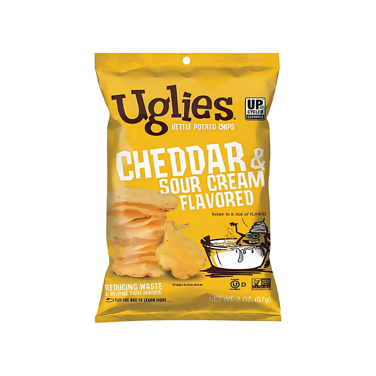 Uglies Kettle Chips Cheddar & Sour Cream (USA) 1 each
