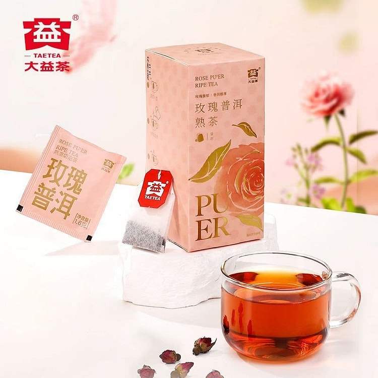 Dayi Rose Ripe Pu'er Tea Bags 40 g