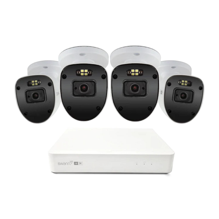 Swann 4x Security Camera 5MP W/  NVR / 1TB 4 each