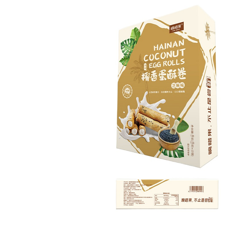 嘀嗒果蛋酥卷芝麻味138g*1盒