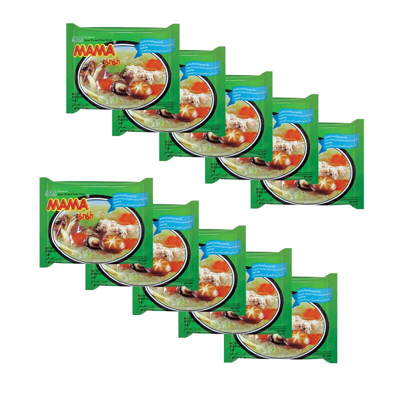 Mama Instant Bean Vermicelli Thread Clear Soup pack of 10 1 개