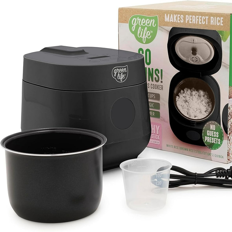 4-Cup Digital Rice Cooker, PFAS & PFOA-Free