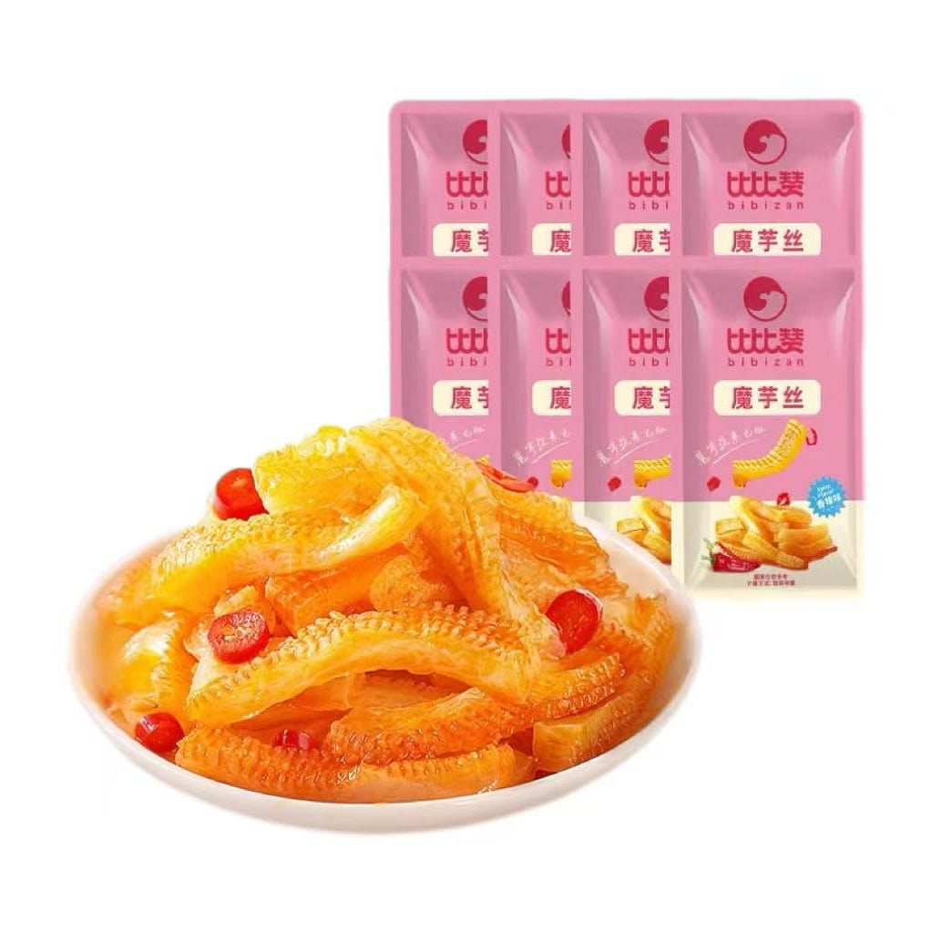 比比赞香辣味魔芋丝8包约50g 8 包