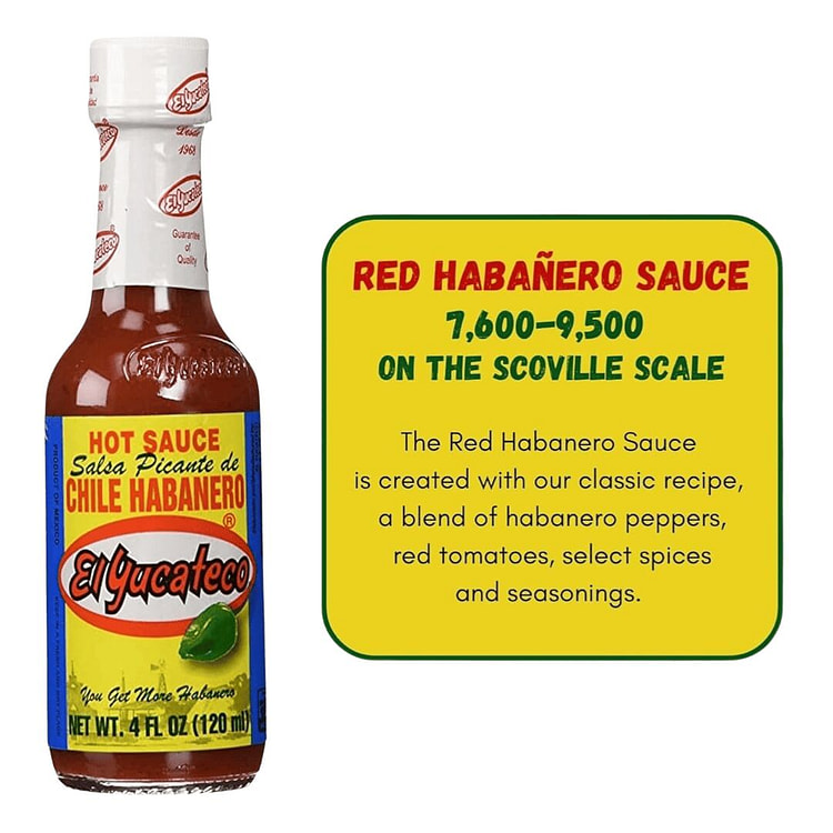 El Yucateco 辣椒酱 4 液量盎司 红哈 1 份