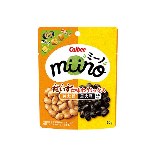 カルビー miino 大豆ミックススナック 30g 1 各