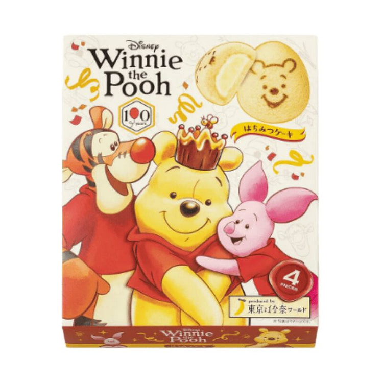 Winnie the Pooh Honey-Flavored Banana Cake 4pcs 1 box