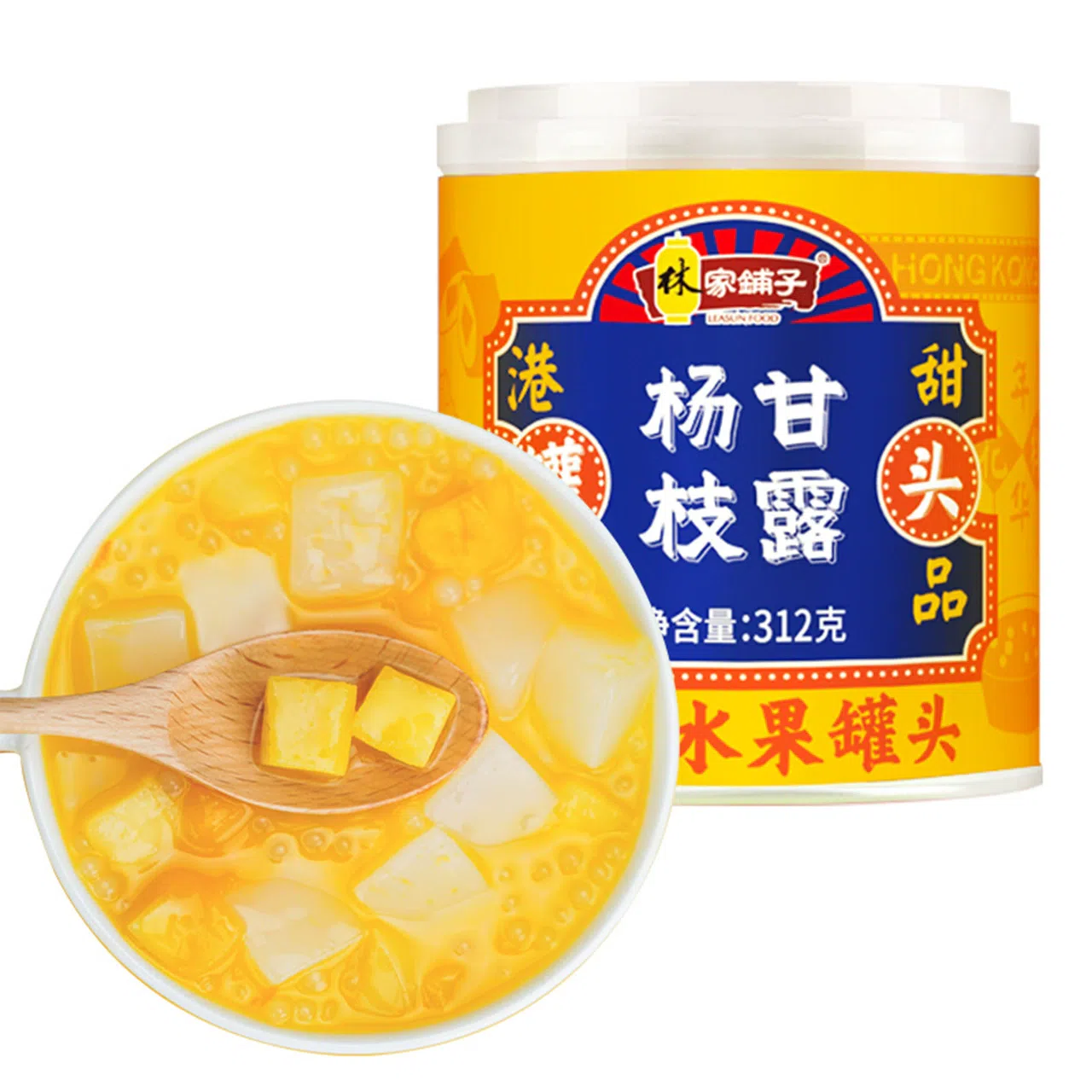 1 can of canned Yangzhi Ganlu fruit 312 กรัม