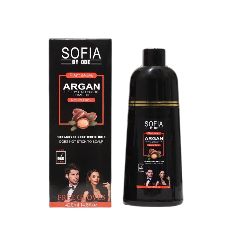 SOFIA BY ODE Speedy 6 in 1 Hair Dye Shampoo Black 1 each