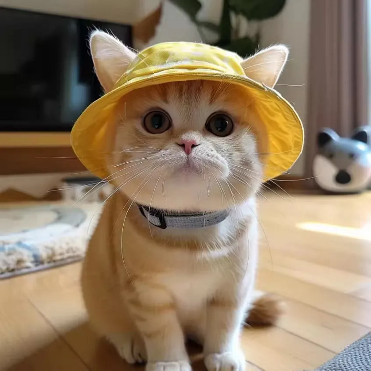 pet bucket hat(yellow-L)