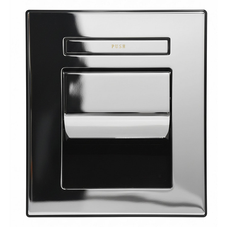 带托盘的嵌入式卫生纸架 - 镀铬 1 个