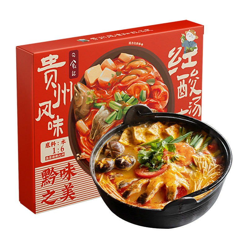 Ri Shi Ji Guizhou Style Red Sour Soup Base 1pc 200 g