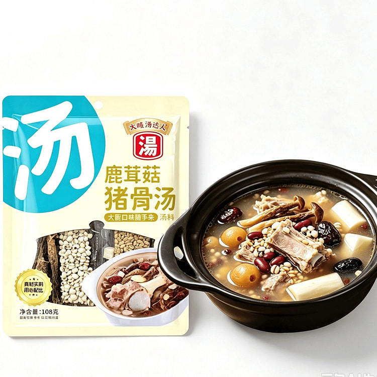 Deer Antler Mushroom Pork Bone Soup Mix 108 g