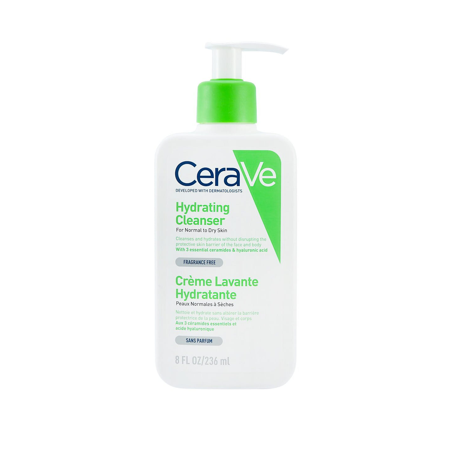 CeraVe Hydrating Cleanser For Normal to Dry Skin (With Pump) 236ml/8oz 236 ml
