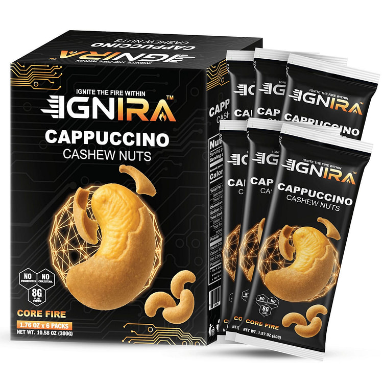 IGNIRA 卡布奇诺腰果 6包 核心能量 1 盒