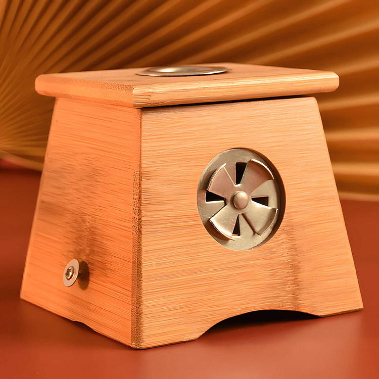 Lvyuantang  Single hole bamboo moxibustion box