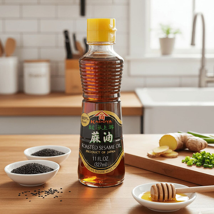 瓶装日本烤芝麻油（中号） 11 盎司