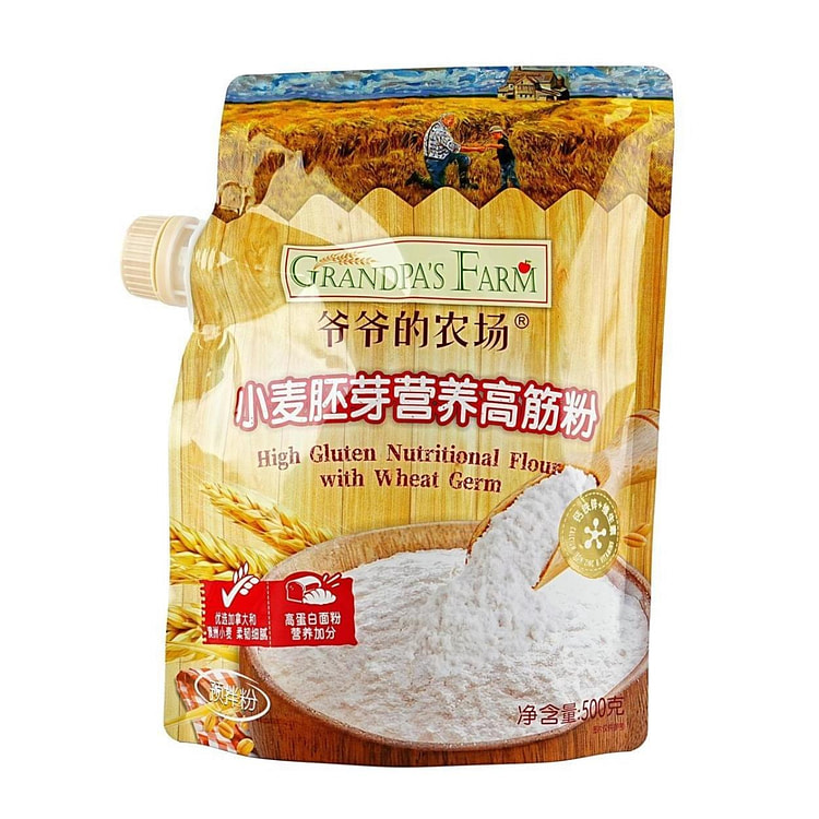 爷爷的农场 小麦胚芽营养高筋粉500g 1 包