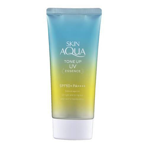 Rohto Skin Aqua Tone Up UV Essence Sunscreen SPF50+ PA ++++ Mint Green 80 g