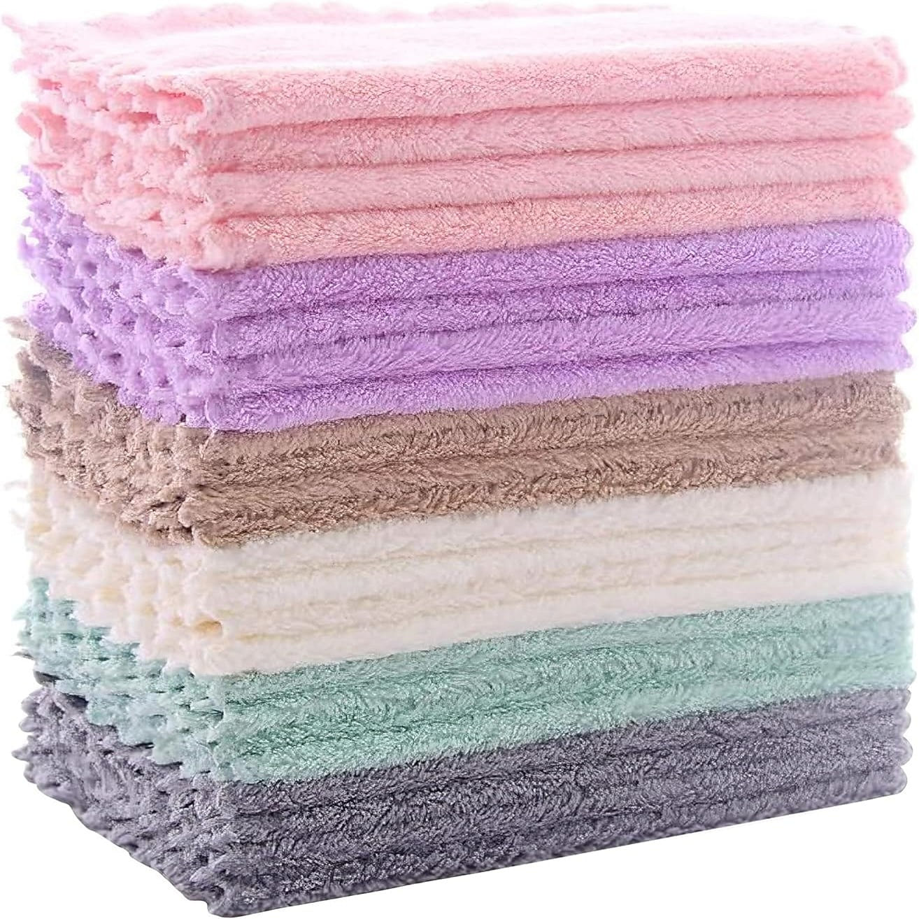 24 Pack Kitchen Dishcloths Reusable Dish Towels 1 each
