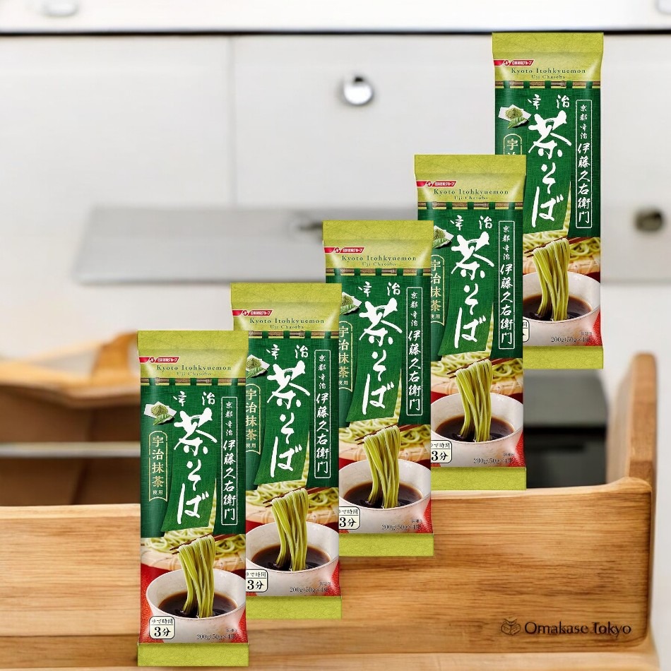Nissin Seifun Welna Itokyuemon Uji Tea Soba 5 pcs 1000 g