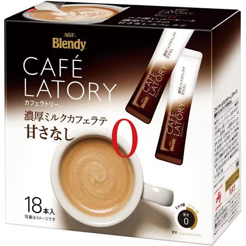 Blendy Cafe Latory Rich Milk Latte Unsweetened 18 1 each