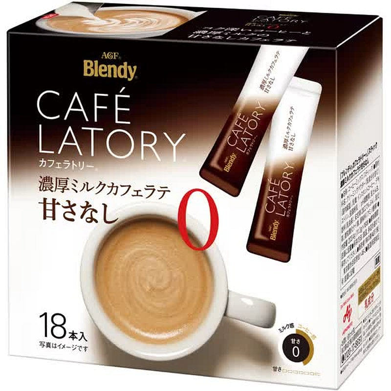 Blendy Cafe Latory Rich Milk Latte Unsweetened 18 1 each