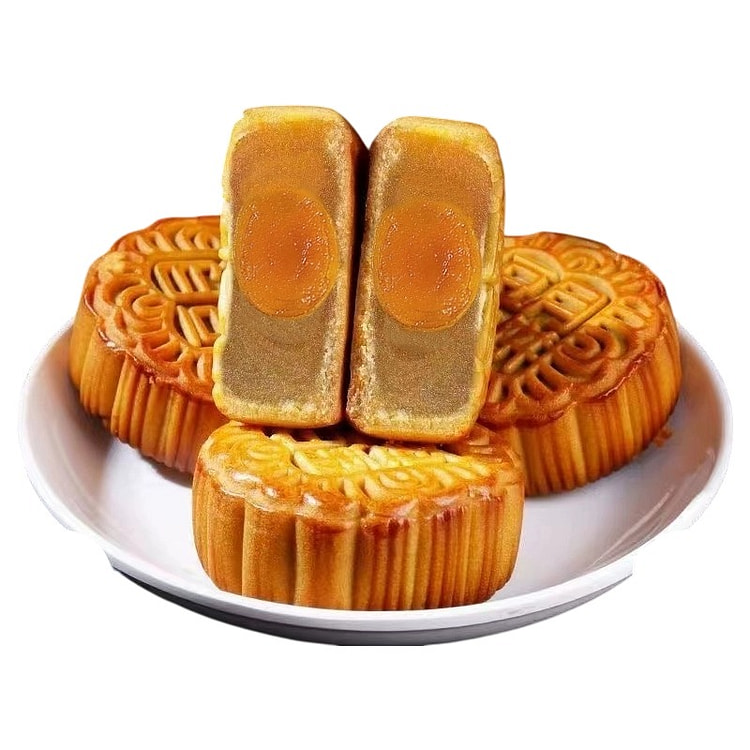 乐驰月饼莲蓉蛋黄+豆沙+黑芝麻+豆沙蛋黄12个