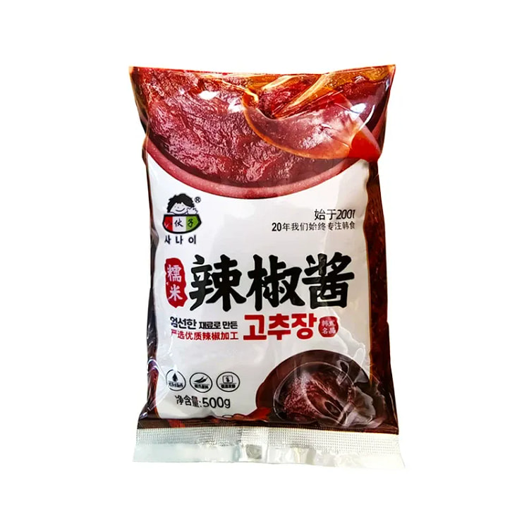 小伙子  韩式辣椒酱  500g*1袋 500 克