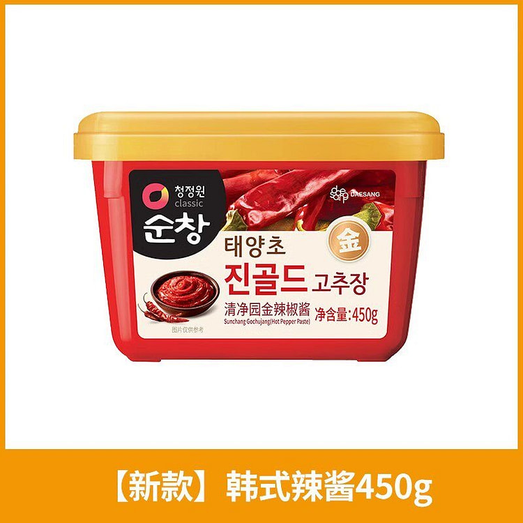 清净园韩国金辣酱500g韩式味增汤大酱汤专用酱正品 450 克