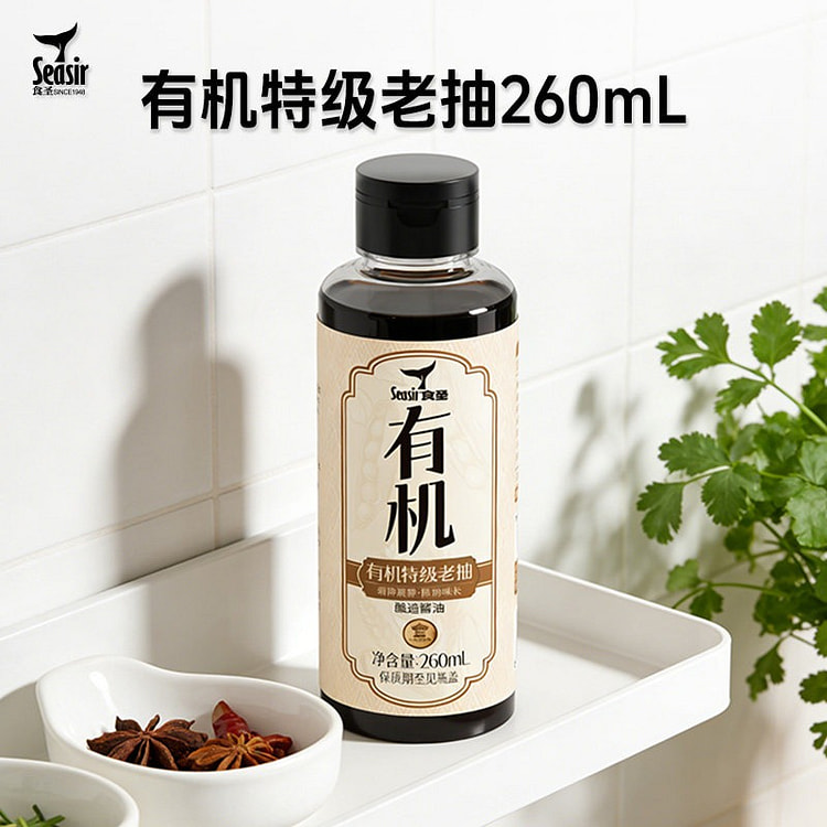 Shisheng organic dark soy sauce 260ml 260 ml
