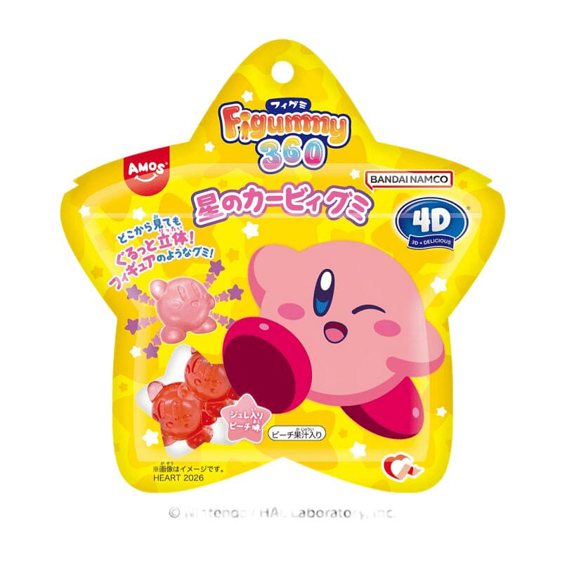 Kirby Peach-Flavored 4D Gummy Candy 46g 1 pack