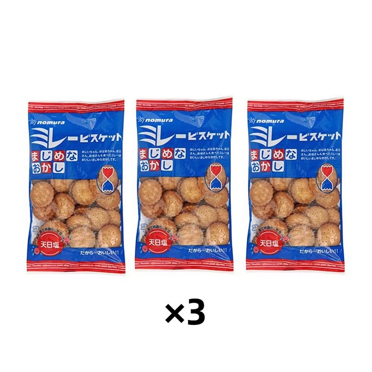 NOMURA Senmame Majime Millet Biscuits 120gx 3 bags 1 each