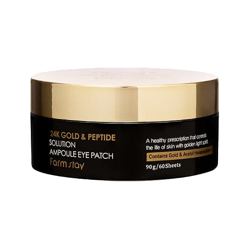 Farmstay 24K Gold & Peptide Solution Ampoule Eye Patch 60pcs 1 each