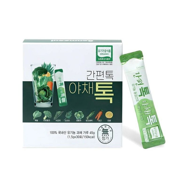 산마을 간편 유기농 야채가루 생식 야채톡 45g 45 그램