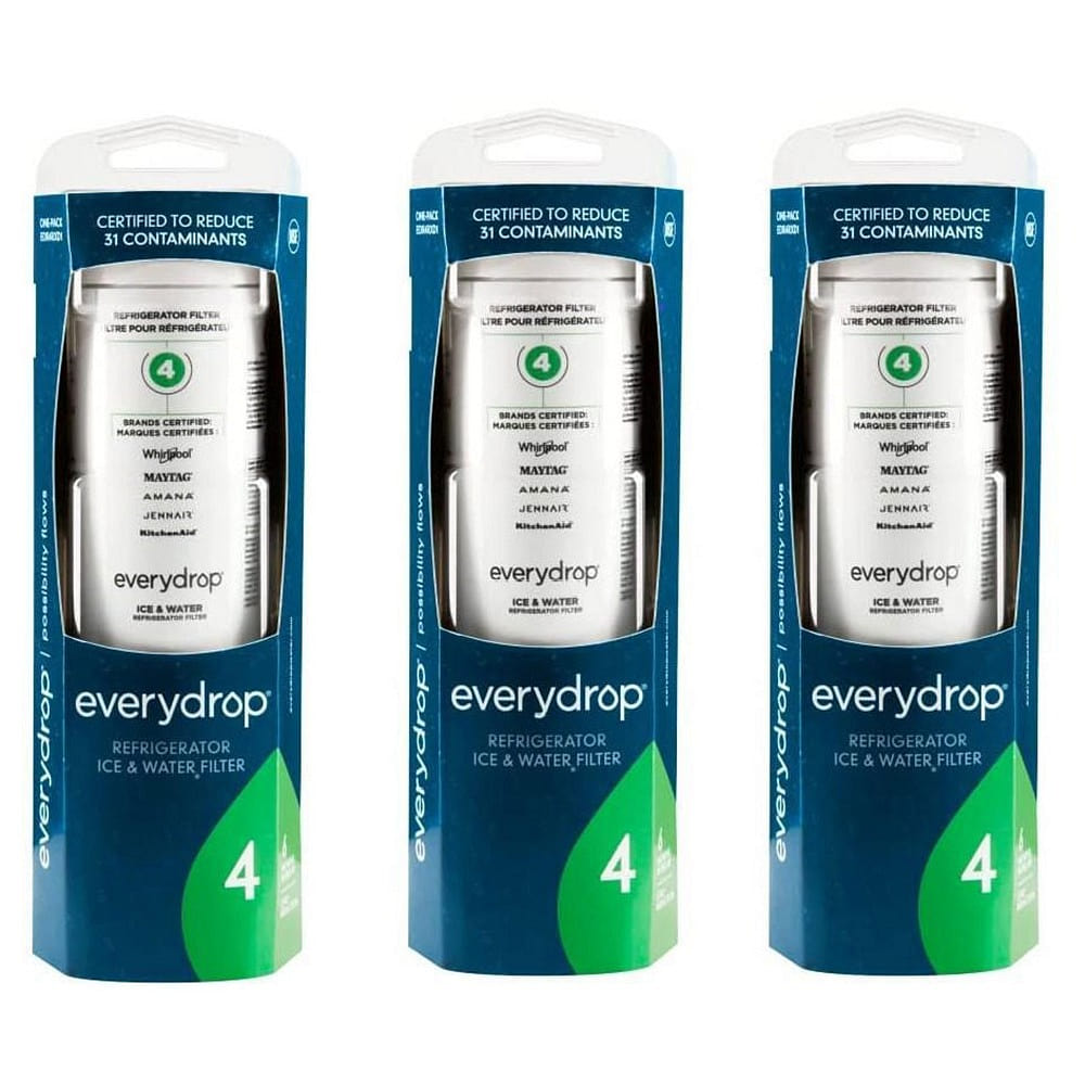 3-Pack Everydrop by Whirlpool Refrigerator Water Filter 4 -EDR4RXD1/UKF8001 1.95 lb