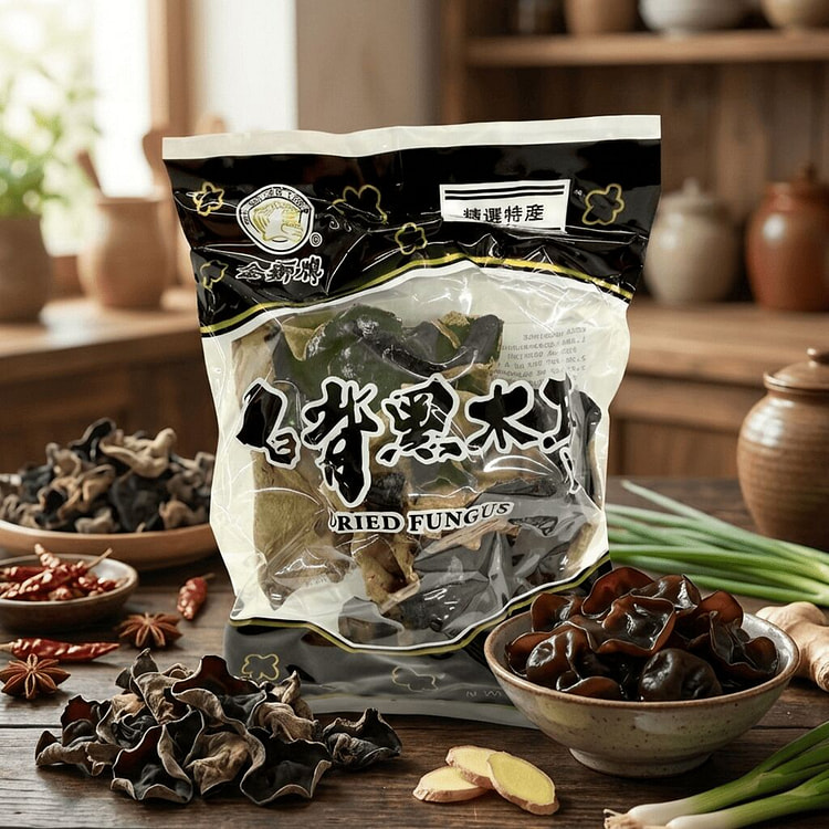 Dried Black Fungus Whole 2.5 oz