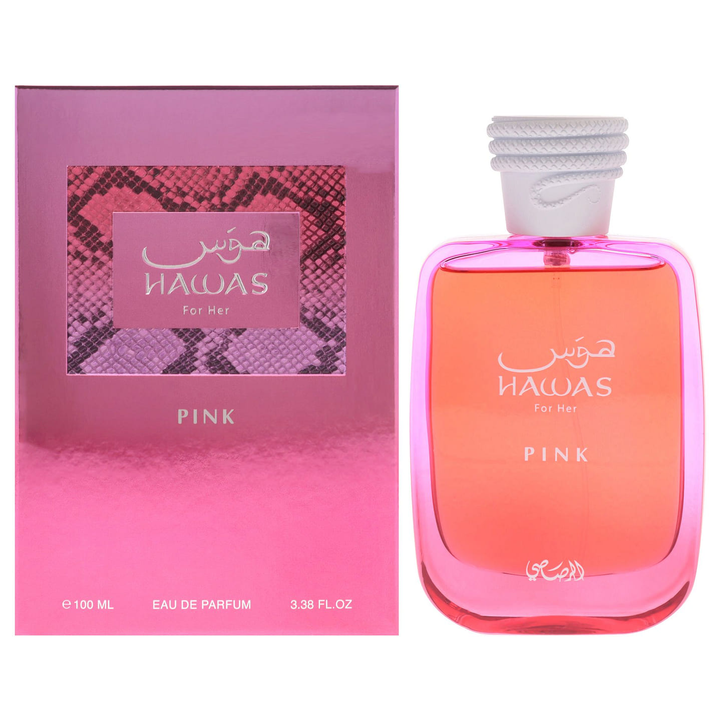 Hawas Pink by Rasasi for Women – 3.38 oz EDP Spray 3.38 oz