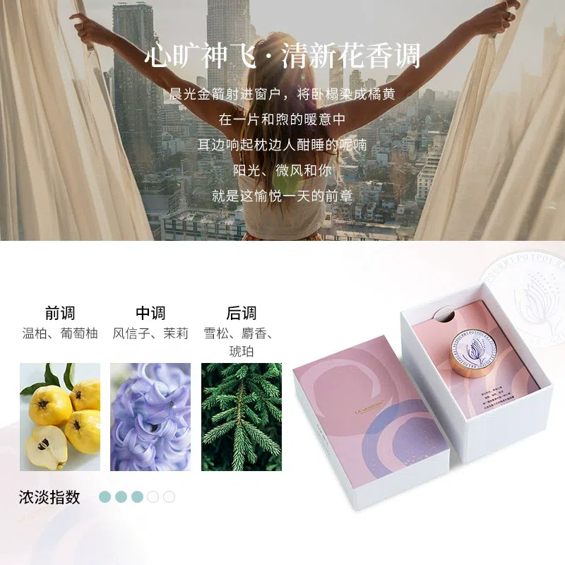 LA’vieparfaite Artistic Vent Aroma Set – Flowers 1 box