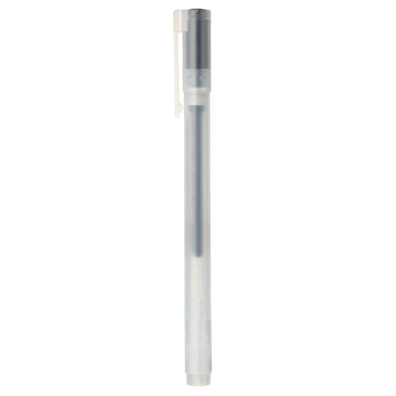 MUJI Gel Ink Cap Type Ballpoint 0.38mm Black Pen 1 count